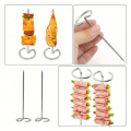 10/20/30pcs Kabob Skewers Stainless Steel Sticks For Grilling Reusable Kebab Tool Barbecue Stainless Steel BBQ Stick Chicken. 