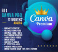 Canva Canva Pro | 1Year | Own Email or your Account  Upgrade | Premium Graphics Templates | Instant Delivery to Your Mail And Home Delivery. 