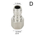 Pressure Washer Connector Coupling Quick Release Adapter 1/4" Male Fitting Connection Car Washing Garden Joints. 