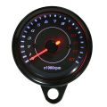 DC 12V Universal Motorcycle Tachometer Electronic Tach Meter Speedometer Gauge LED Backlight 13000 RPM for Honda for Suzuki. 