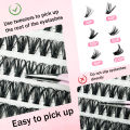 MIAOJIE DIY Lash Extension Kit 720pcs Lash Clusters Individual Eyelashes Kit with Lash Bond and Seal Wispy Natural Mange Lashes. 