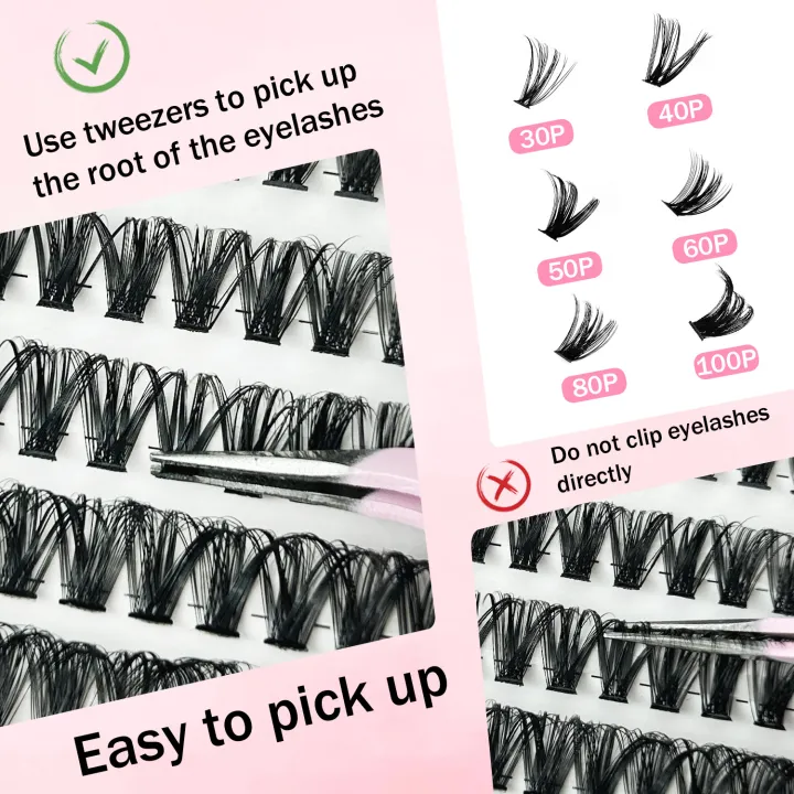 MIAOJIE%20DIY%20Lash%20Extension%20Kit%20720pcs%20Lash%20Clusters%20Individual%20Eyelashes%20Kit%20with%20Lash%20Bond%20and%20Seal%20Wispy%20Natural%20Mange%20Lashes%20-%20Image%202