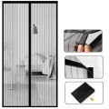 Mosquito Magnetic Screen Door Curtain Net Anti Bug Fly Insect Partition Curtain Mesh Summer Indoor Automatic Closing Door Screen. 