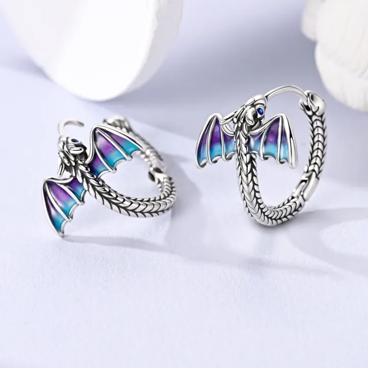 Woman%20Earring%20925%20Silver%20Original%20Eardrop%20Hoop%20Earring%20Sunflower%20Bee%20Bow%20Fashion%20Jewelry%20-%20Image%205