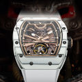 BONEST GATTI Fashion Automatic Movement Wristwatch Skeleton Warrior Big Dial Sapphire Glass Mechanical Watches for Men. 