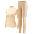 1 set Stacked Collar High Collar Beauty Skin Suit High Elastic Long Sleeve Seamless Thermal Underwear Women's Base Layer sets. 