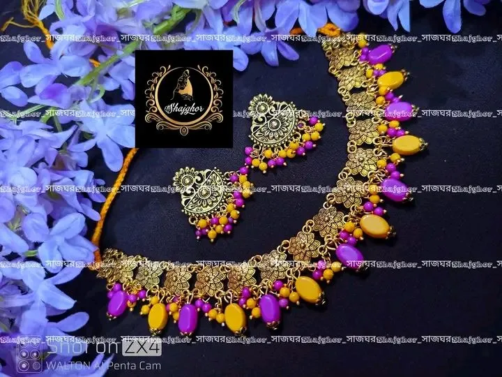 Exclusive%20choker%20set%20tarsel%20choker%20set%20earring%20set%20bridal%20choker%20necklace%20set%20jewellery%20set%20for%20wome%20-%20Image%202