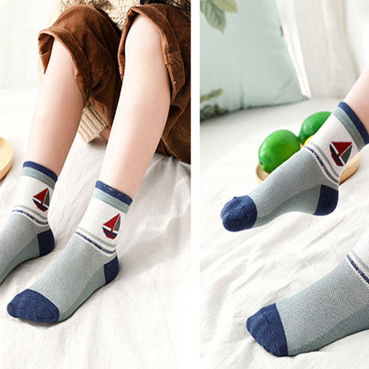 Kids%20Socks%202023%20New%20Spring%20Summer%20Cotton%20Breathable%20Mesh%20Boys%20Girls%20Socks%203-%2015%20Year%20Children%20Socks%205%20Pairs%20/%20Lot%20-%20Image%203