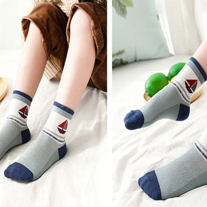 Kids%20Socks%202023%20New%20Spring%20Summer%20Cotton%20Breathable%20Mesh%20Boys%20Girls%20Socks%203-%2015%20Year%20Children%20Socks%205%20Pairs%20/%20Lot%20-%20Image%203