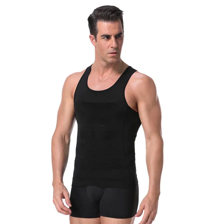 Men's%20Shapewear%20Slimming%20Body%20Corset%20Vest%20Shirt%20Compression%20Abdomen%20Tummy%20Belly%20Control%20Slim%20Waist%20Cincher%20Underwear%20Sports%20Vest%20-%20Image%207