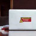 Dungeons & Dragons Inspired Warning Mimic Decal - High-Quality Vinyl Sticker, 3.23" x 6.69", Perfect for Laptops, Water Bottles,. 