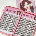 BQI lazy cat series elf large capacity eyelash book natural long curled thin stem segmented false eyelashes. 