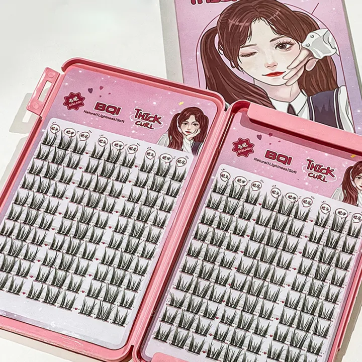 BQI%20lazy%20cat%20series%20elf%20large%20capacity%20eyelash%20book%20natural%20long%20curled%20thin%20stem%20segmented%20false%20eyelashes%20-%20Image%203
