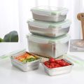 Stainless Steel Lunch Box Sealing Crisper Heat Insulation Food Container for Home Office (Green, 350ML). 