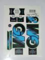 New 3D 2024 Latest GM updated AlON MANA Black & sea Blue Edition Cricket Bat Sticker For Professional Players. 