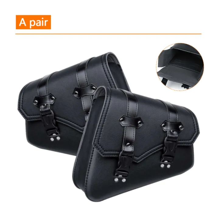 Universal%20Motorcycle%20Saddle%20Bags%20PU%20Leather%20Tool%20Bag%20w/Water%20Bottle%20Holder%20Cafe%20Racer%20Luggage%20Bag%20Waterproof%20For%20Cruiser%20Custom%20-%20Image%202