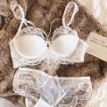 MOYISU Adjustable Lace Bralette for Small Chest Bra Set Removable Straps & Thin Padding Soft Wire Comfort Muslim Girls Underwear.