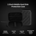 2.5in External Hard Drive Disk Case Shockproof EVA Case HDD with Mesh Pocket and Soft Inner Fabric Carrying Case for Office Use.