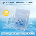 JEWELENS Clear Contact Lenses Natural Transparent Prescription Soft Eye Contacts with Degree for Myopia Vision Correction.