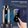 12V/24V 1200ML&1500ML Car Electric Kettle Digital Display Car Electric Pot Stainless Steel Kettle Boiling Water Cup For Travel. 