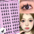 Self Adhesive DIY Lashes No Glue Needed Reusable Lash 5D Fluffy Cluster Eyelash Korean DIY Manga Lash Extension At Home.