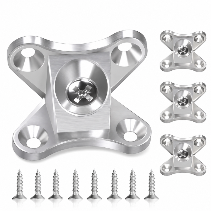 10/20/30/50 pcs Zinc Alloy butterfly Corner Bracket, Plank Corner Connector, Removable Corner Bracket, with Screws