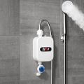 3500W Electric Mini Instant Hot Water Heater Bathroom Faucet Tap Heating 3 Seconds Instant Water Heater Shower Head Set.