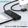 Onelesy SATA to USB 3.0 Adapter Type C to SATA Cable 5Gbps High Speed Data Transmission For 2.5 Inch HDD Hard Drive SATA Adapter. 