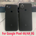 For Google Pixel 4A Back Battery Cover Rear Door Housing Case Replacement For Google Pixel 4A 5G Battery Cover With Lens. 
