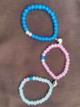 Friendship magnet bracelet for trio trio magnet bracelets bracelet for a group of three besties best friends bracelet. 