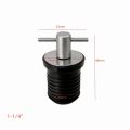 Boat Drain Plug 1'' or 1-1/4''Rubber&stainless steel or Brass Handle Deck Drain Plug Kayaking Dinghy Yacht. 