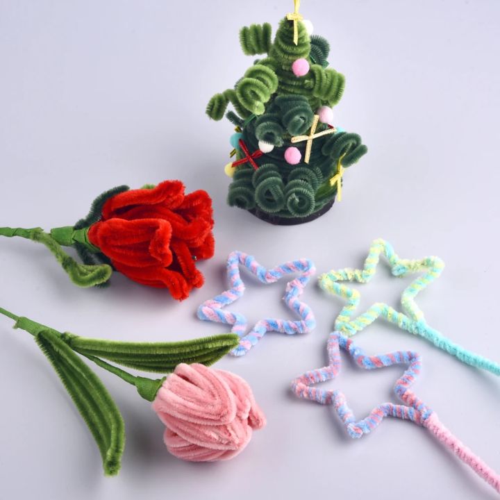 100pcs%20Plush%20Stick%20Twisting%20Bar%20Chenille%20Stems%20Wire%20Pipe%20Kids%20Toys%20DIY%20Strips%20Creative%20Hobby%20Material%20Stem%20Iron%20Felt%20Wires%20-%20Image%205