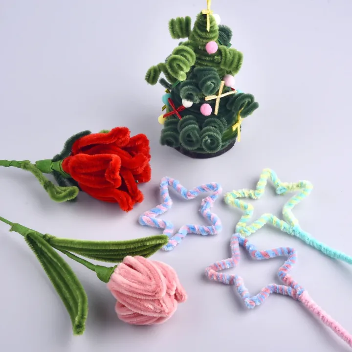 100pcs%20Plush%20Stick%20Twisting%20Bar%20Chenille%20Stems%20Wire%20Pipe%20Kids%20Toys%20DIY%20Strips%20Creative%20Hobby%20Material%20Stem%20Iron%20Felt%20Wires%20-%20Image%205