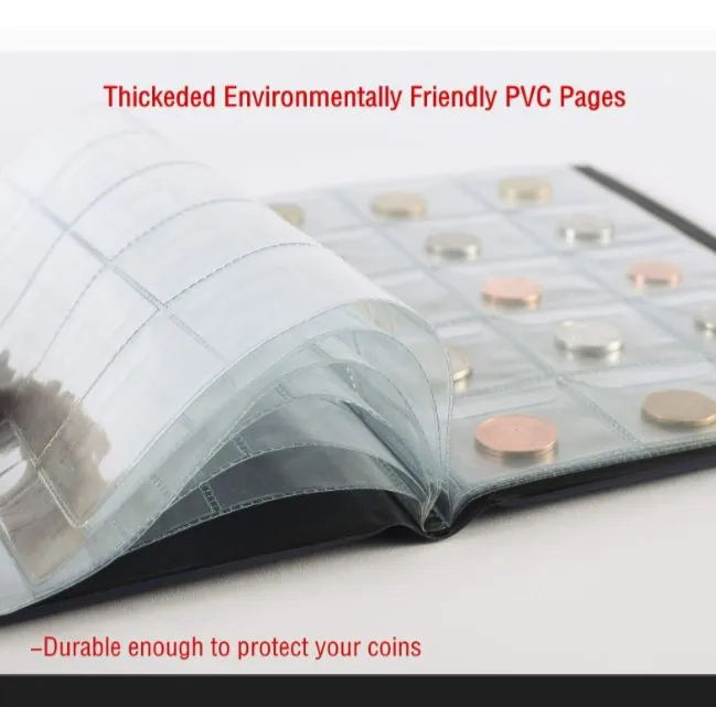 150/200%20Pockets%20Coin%20Collection%20Album%20Coin%20Collecting%20Holder%20Book%20Supplies%20Coin%20Storage%20Album%20for%20Collectors,%20Multicolor%20-%20Image%204