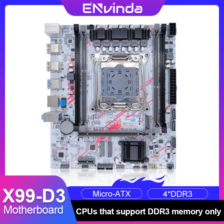 Envinda X99 Motherboard LGA 2011-3 With M.2 Slot Support Dual Channel ...