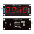 0.56 Inch TM1637 4-Digit 7 Segments LED Display Module Clock Kit for Arduino DIY Projects Red Green Blue Yellow White Options. 