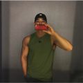 2026 summer Men fitness casual Tank top sleeveless pullover Male mesh breathable round collar Tops print lightweight men vest. 