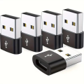 4/5Pack USBC Female to USB Male Adapter Type C to USB A Charger Cable Converter,Compatible with iPhone iPad Pixel.