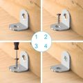 40pcs L Bracket Corner Bracket Set,Metal L Brackets For Shelves Wood Furniture Cabinets Chairs Drawers.
