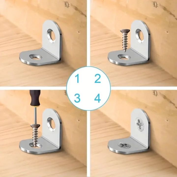 40pcs%20L%20Bracket%20Corner%20Bracket%20Set,Metal%20L%20Brackets%20For%20Shelves%20Wood%20Furniture%20Cabinets%20Chairs%20Drawers%20-%20Image%205