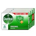 Dettol Original Germ Protection Bathing Soap Bar (750gm) | Kills 99.99% germs, 150 - Pack of 4. 