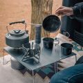 CAMPINGMOON Outdoor Camping Hand Brewed Coffee Grinder, Hand Cranked Coffee Mill, Stainless Steel Grinding Core. 