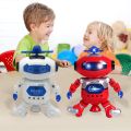 ELECTROPRIME EE43 Dancing Gift Red Smart Robot Toy Kids Robots Flashing Dancing Robot Toy|Baby Walking Toy with LED Lights Flashing and Music for Boys and Girls||Dancing Robot Toy With 3D Light. 