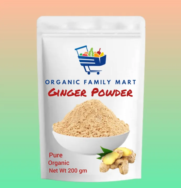 Ginger Powder | Adrak Powder Dry | 200 gm -Organic Family Mart | Daraz.pk