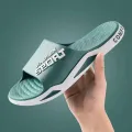 New Summer Soft Sole Slippers Fashion Personality Home Bathe Sandals Anti Slip Durable Men's Beach Outdoor Plus Size Flip Flops. 
