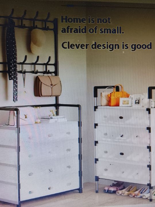 Dust%20proof%20shoes%20Rack%20shoes%20shelf%20Diy%20Assemble%20space%20shoe%20cabinet%206%20layer%20-%20Image%202