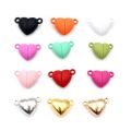 EXPRESS DEALS HUB 10 Pair Magnetic Clasps Heart Shaped Magnet Converter Jewelry Clasps Locking Clasps for DIY Bracelet Necklace Jewelry Making Silver gold black. 