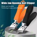 Slanted Nail Clippers Wide Jaw Opening Anti-Splash Nail Clipper Stainless Steel Toenail Cutter Diagonal Pliers Manicure Tools. 