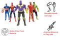 Avengers Hero Action Figure of 5 Super Heroes Captain America, Iron Man, Spiderman, Hulk and Thanos Action Figure (Multicolor) Pack of 5. 
