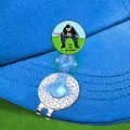 Ball Badge Golf Ball Stamp and Ball Marker Golf Ball Marker, Reusable Golf Ball Marking Tool to Identify Golf Balls.